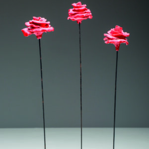Silvano Bavia - "Stemed Roses" - ceramics
